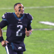 Quarterback Jalen Hurts of the Philadelphia Eagles runs off the field following the Eagles win over the New Orleans Saints at Lincoln Financial Field on December 13, 2020 in Philadelphia, Pennsylvania.